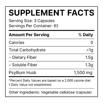 Psyllium Husk Fiber Supplement: Pure Psyllium Husk | Inwurx Health